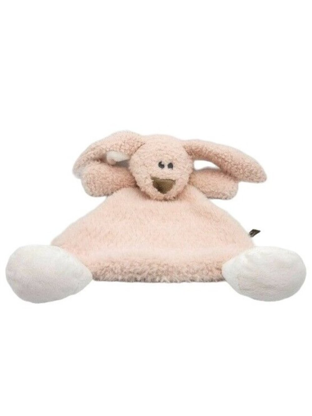 Demdaco Lift the Spirit Rabbit Rattle Lovey Plush Pink 14" Easter Bunny 2019